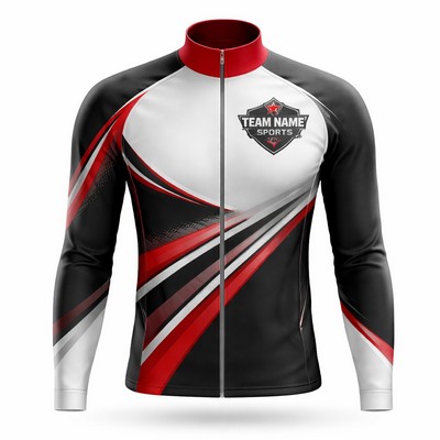 All-Season Unisex Cycling Jersey Long Sleeve Sublimated 300GSM